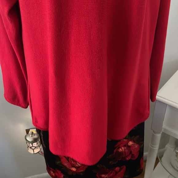 Michael Kors Red Tunic Sweater - Picture 11 of 11
